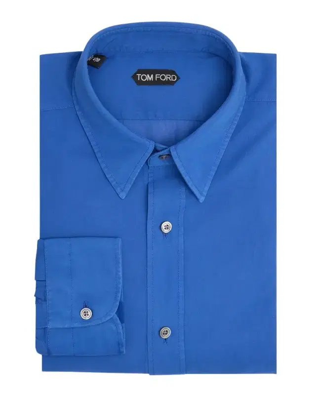 TOM FORD Men 's Refined Cotton Voile Fluid-Fit Shirt