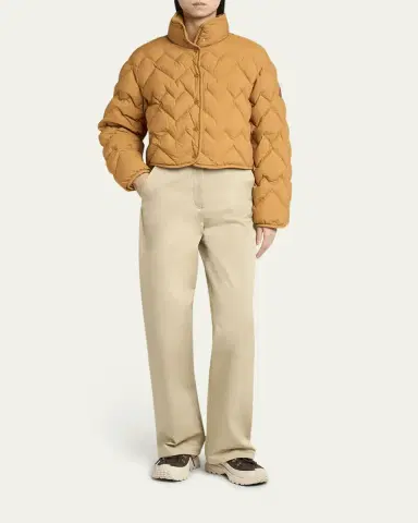 Moncler Senevee Chevron-Quilted Short Down Jacket | Thumbnail 2 Moncler Senevee Chevron-Quilted Short Down Jacket | Thumbnail 2
