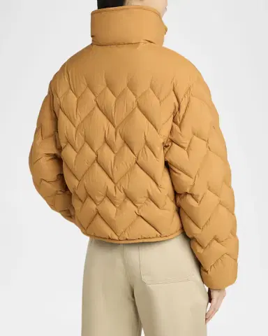 Moncler Senevee Chevron-Quilted Short Down Jacket | Thumbnail 8 Moncler Senevee Chevron-Quilted Short Down Jacket | Thumbnail 8