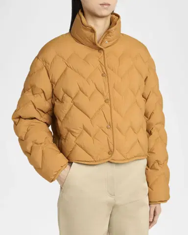 Moncler Senevee Chevron-Quilted Short Down Jacket | Thumbnail 9 Moncler Senevee Chevron-Quilted Short Down Jacket | Thumbnail 9
