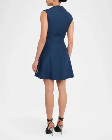 Dice Kayek Sleeveless Geometric Seamed Mini Dress | Thumbnail 3