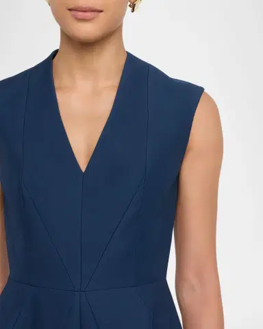 Dice Kayek Sleeveless Geometric Seamed Mini Dress | Thumbnail 5