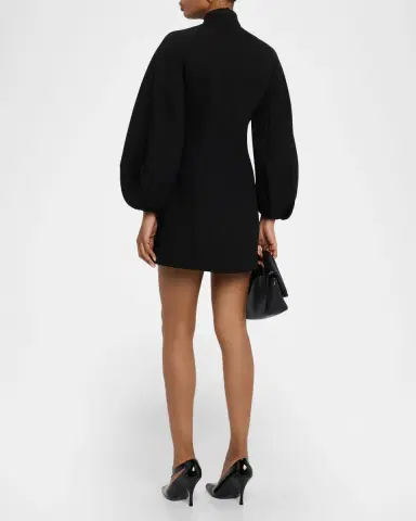 Dice Kayek High-Neck Balloon-Sleeve Mini Dress | Thumbnail 3