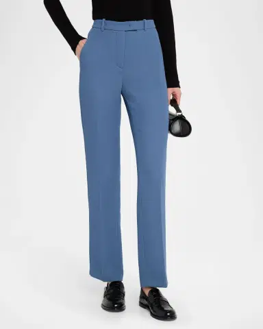 Emporio Armani Cropped Slim-Fit Pique Trousers | Thumbnail 4 Emporio Armani Cropped Slim-Fit Pique Trousers | Thumbnail 4