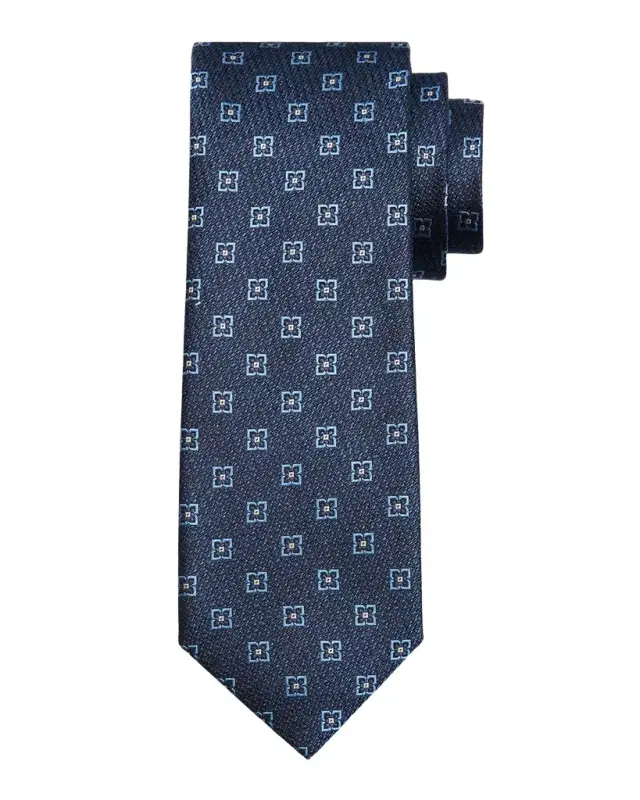 Men 's Floral Geometric Silk Jacquard Tie Men 's Floral Geometric Silk Jacquard Tie