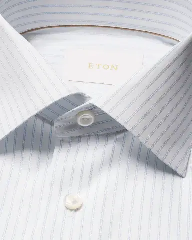 Eton Men's Elevated Stripe Supima 120 Slim-Fit Dress Shirt | Thumbnail 5