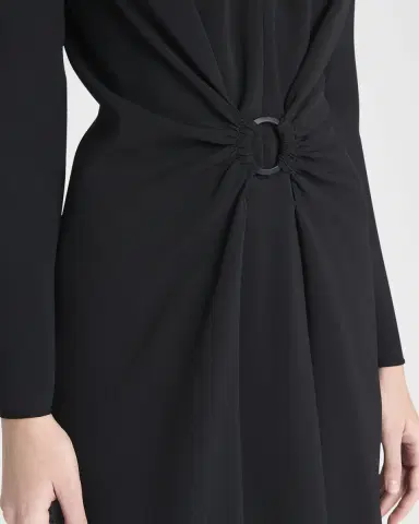 Giorgio Armani Long-Sleeve Dress with Ring Detail | Thumbnail 5 Giorgio Armani Long-Sleeve Dress with Ring Detail | Thumbnail 5