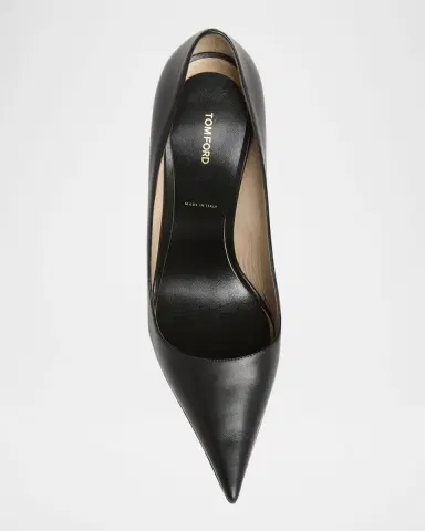 TOM FORD Betty Soft Calf Leather Pointed-Toe Pumps | Thumbnail 3