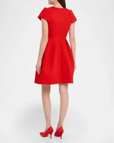 Dice Kayek Short-Sleeve Pleated Mini Dress | Thumbnail 3