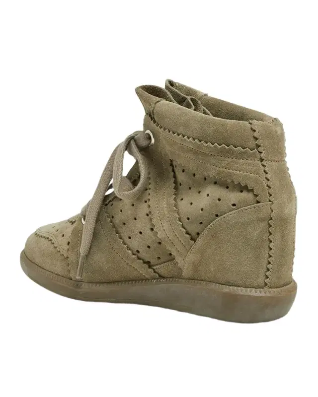 Isabel Marant Bobby Suede Wedge Sneakers