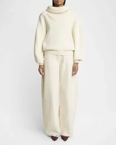 Jacquemus La Maille Pallone Turtleneck Wool-Cashmere Sweater | Thumbnail 2
