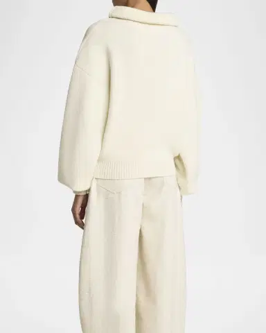 Jacquemus La Maille Pallone Turtleneck Wool-Cashmere Sweater | Thumbnail 3