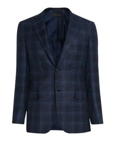 Brioni Men's Plaid Single-Breasted Blazer Jacket | Thumbnail 1 Brioni Men's Plaid Single-Breasted Blazer Jacket | Thumbnail 1