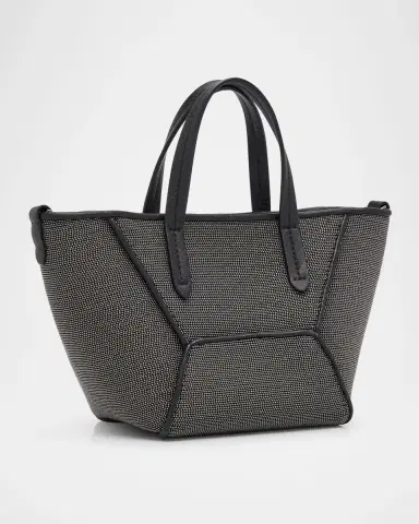Brunello Cucinelli Duo All Over Monili Leather Mini Tote Bag | Thumbnail 2 Brunello Cucinelli Duo All Over Monili Leather Mini Tote Bag | Thumbnail 2