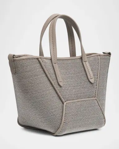Brunello Cucinelli Duo All Over Monili Leather Mini Tote Bag | Thumbnail 7 Brunello Cucinelli Duo All Over Monili Leather Mini Tote Bag | Thumbnail 7
