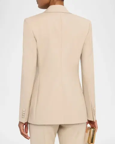Gabriela Hearst Leiva Single-Breasted Blazer Jacket | Thumbnail 2