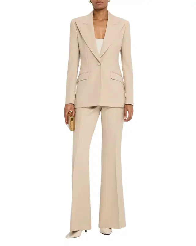 Gabriela Hearst Leiva Single-Breasted Blazer Jacket