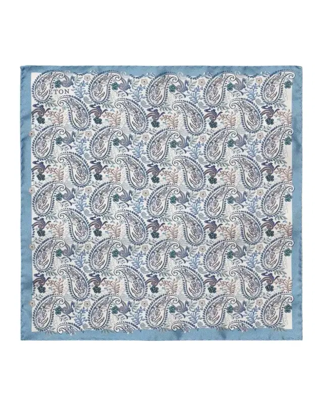 Men's Paisley Silk Pocket Square