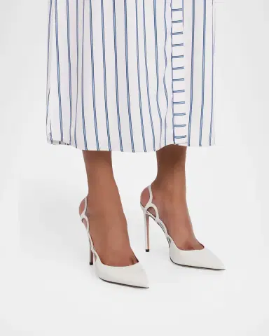 Aquazzura 105mm Endless Love Leather and PVC Slingback Pumps | Thumbnail 2 Aquazzura 105mm Endless Love Leather and PVC Slingback Pumps | Thumbnail 2