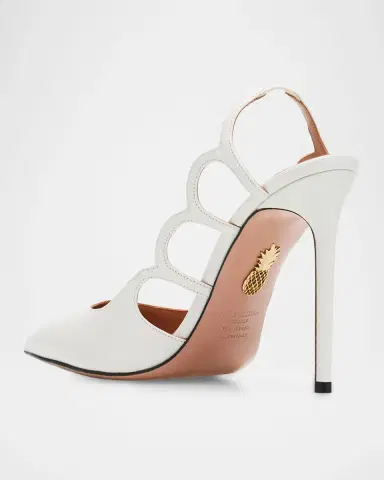 Aquazzura 105mm Endless Love Leather and PVC Slingback Pumps | Thumbnail 4 Aquazzura 105mm Endless Love Leather and PVC Slingback Pumps | Thumbnail 4