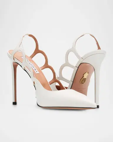 Aquazzura 105mm Endless Love Leather and PVC Slingback Pumps | Thumbnail 5 Aquazzura 105mm Endless Love Leather and PVC Slingback Pumps | Thumbnail 5