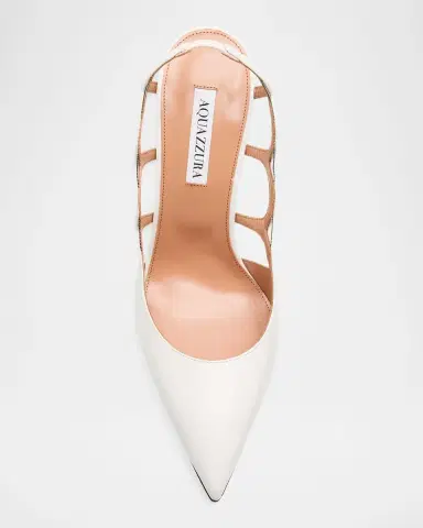 Aquazzura 105mm Endless Love Leather and PVC Slingback Pumps | Thumbnail 6 Aquazzura 105mm Endless Love Leather and PVC Slingback Pumps | Thumbnail 6