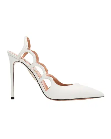 Aquazzura 105mm Endless Love Leather and PVC Slingback Pumps | Thumbnail 1 Aquazzura 105mm Endless Love Leather and PVC Slingback Pumps | Thumbnail 1