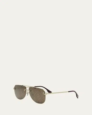 Fendi Men's Sky Monogram Metal Sunglasses | Thumbnail 2