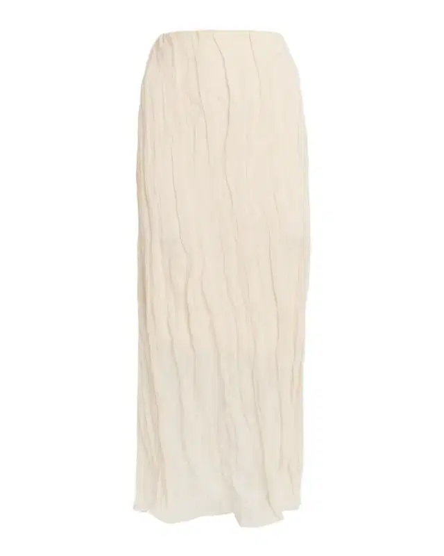 Brandon Maxwell James Crinkled Cotton Midi Skirt