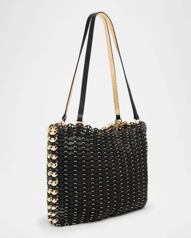 Rabanne Sac a Main Leather Disc Link Shoulder Bag | Thumbnail 3