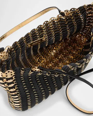 Rabanne Sac a Main Leather Disc Link Shoulder Bag | Thumbnail 4