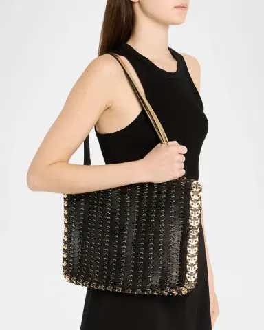 Rabanne Sac a Main Leather Disc Link Shoulder Bag | Thumbnail 5