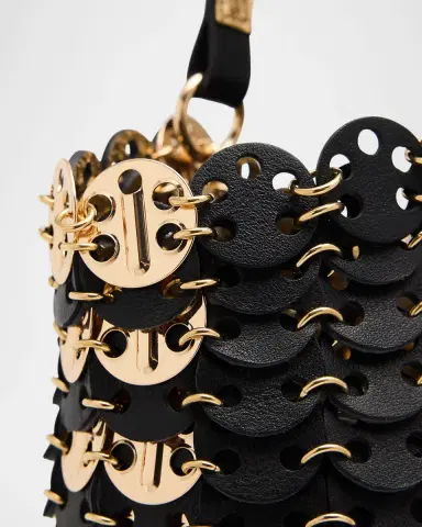 Rabanne Sac a Main Leather Disc Link Shoulder Bag | Thumbnail 6