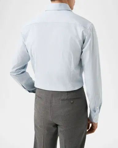 Eton Men's Organic Cotton Twill Slim-Fit Dress Shirt | Thumbnail 3
