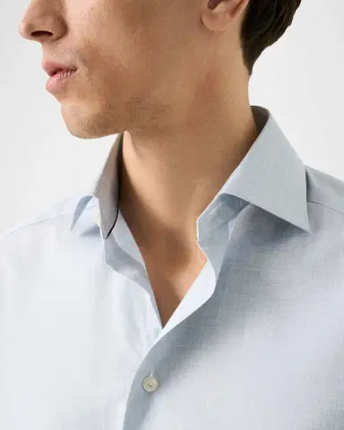 Eton Men's Organic Cotton Twill Slim-Fit Dress Shirt | Thumbnail 5
