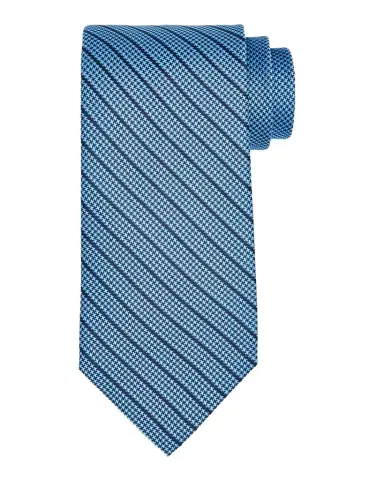 Stefano Ricci Men's Houndstooth Diagonal Stripe Silk Tie | Thumbnail 1 Stefano Ricci Men's Houndstooth Diagonal Stripe Silk Tie | Thumbnail 1