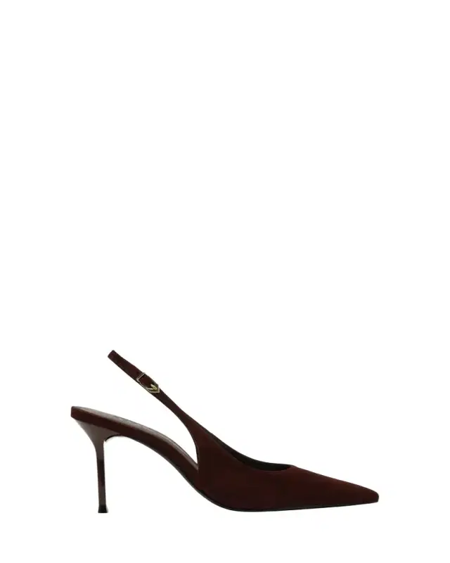 Alicia Suede Slingback Pumps