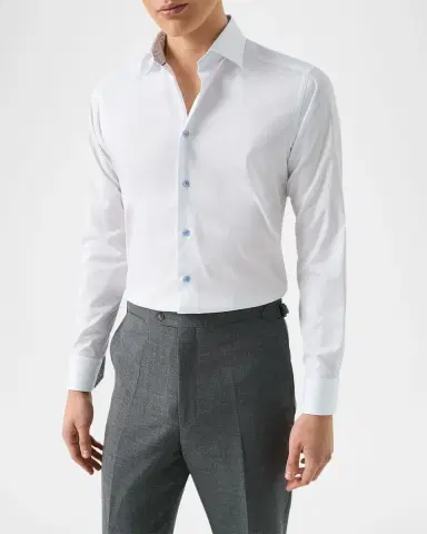 Eton Men's Signature Twill Slim-Fit Dress Shirt | Thumbnail 3