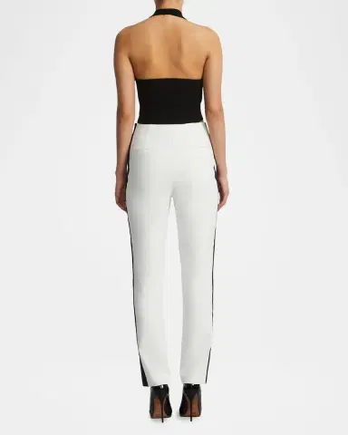 BCBGMAXAZRIA Slim Crepe Tux Pants | Thumbnail 2
