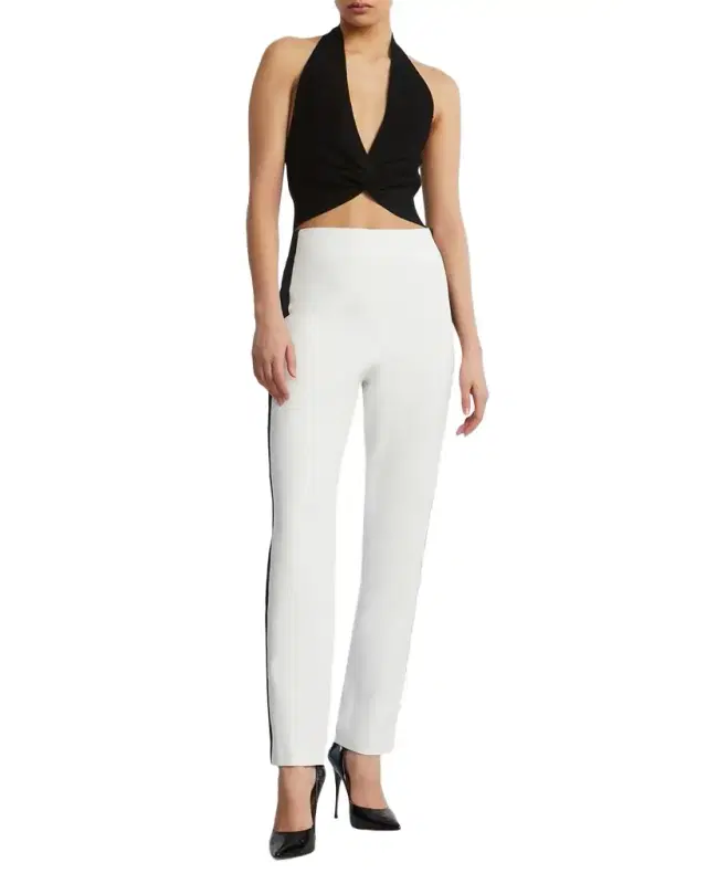 Slim Crepe Tux Pants