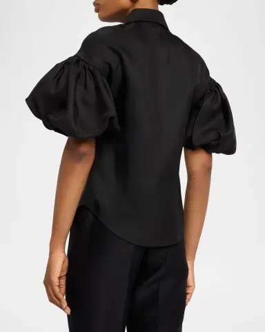 Dice Kayek Signature Silk Twill Shirt | Thumbnail 3 Dice Kayek Signature Silk Twill Shirt | Thumbnail 3