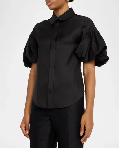 Dice Kayek Signature Silk Twill Shirt | Thumbnail 4 Dice Kayek Signature Silk Twill Shirt | Thumbnail 4