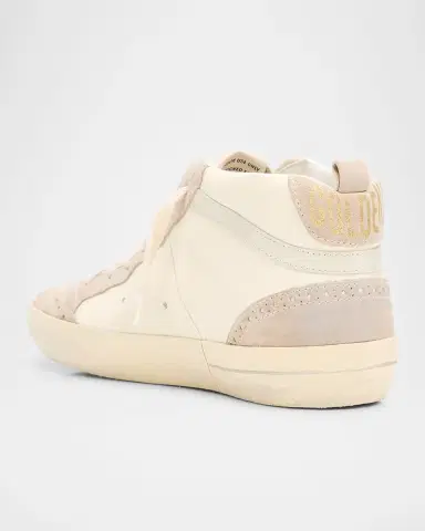 Golden Goose Midstar Mixed Leather Mid-Top Sneakers | Thumbnail 4