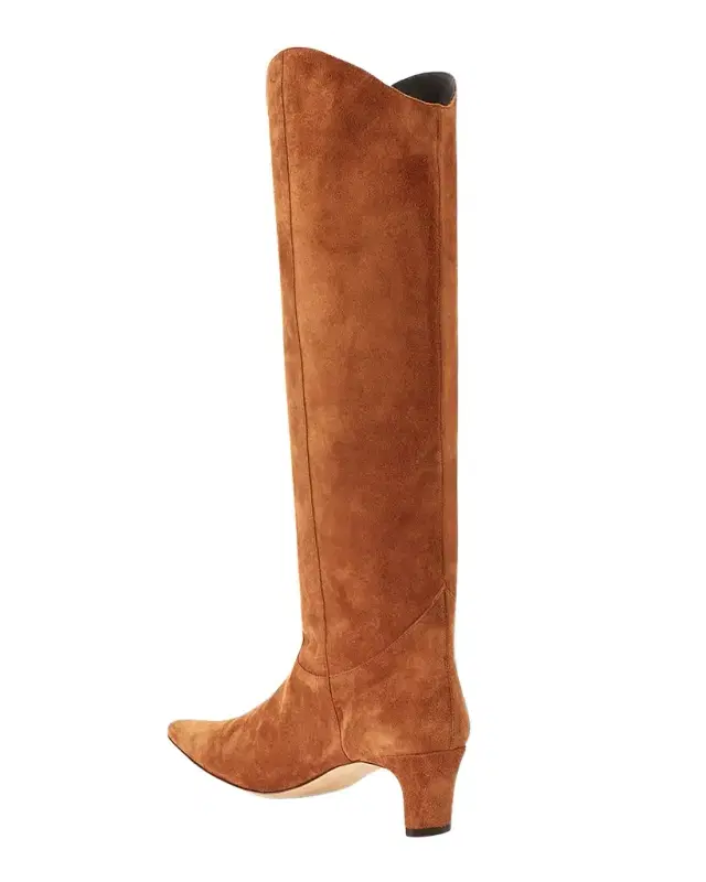 Western Wally Suede Knee-High Boots
