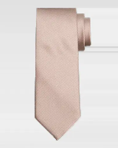 Stefano Ricci Men's Micro-Houndstooth Silk-Blend Tie | Thumbnail 2