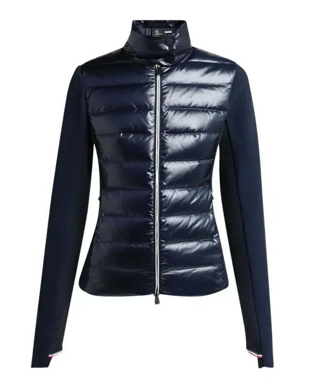 Padded Down Zip-Up Sweatshirt
