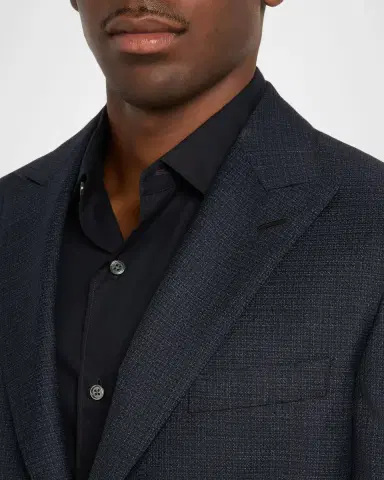 Brioni Men's Wool Micro-Plaid Two-Piece Suit | Thumbnail 6 Brioni Men's Wool Micro-Plaid Two-Piece Suit | Thumbnail 6