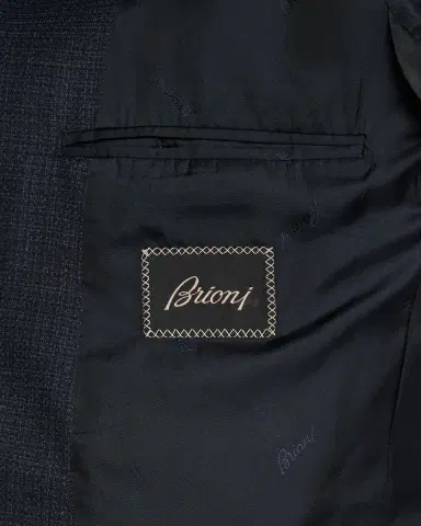 Brioni Men's Wool Micro-Plaid Two-Piece Suit | Thumbnail 7 Brioni Men's Wool Micro-Plaid Two-Piece Suit | Thumbnail 7