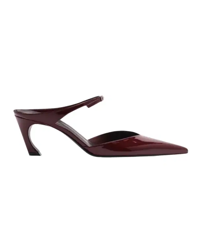 Laurie Patent Mule Pumps