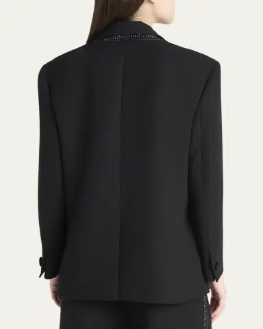 Giorgio Armani Beaded Silk Tuxedo Jacket | Thumbnail 3 Giorgio Armani Beaded Silk Tuxedo Jacket | Thumbnail 3